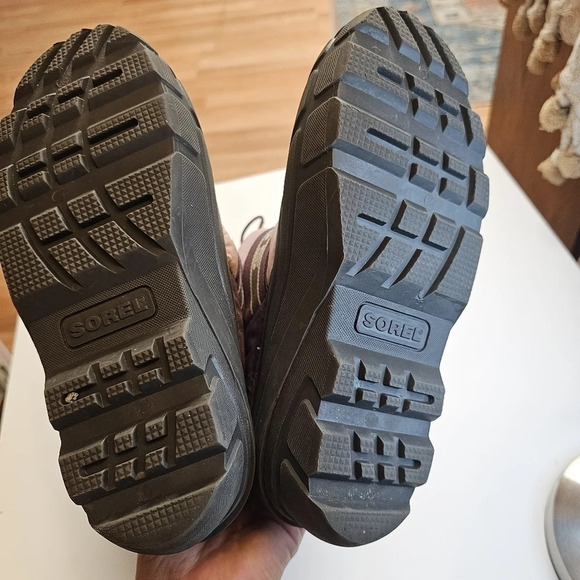 Sorel Winter Snow Boots Insulated Drawstring Purple Pink Size 5 - Picture 13 of 13